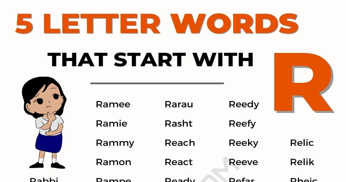 5 Letter Words That Start With Ra And End In E