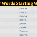 5-Letter Words That Start With Pro