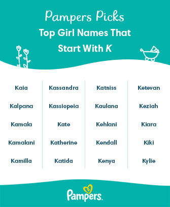 Girl Names That Start With The Letter K
