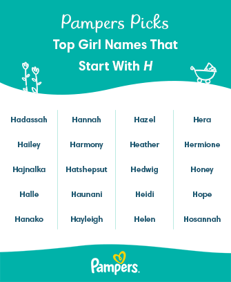 Girls Names That Start With H