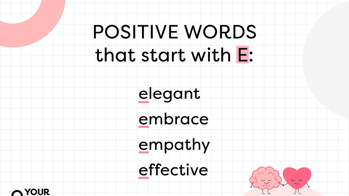 Good Words That Start With E