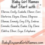 Girl Middle Names That Start With E