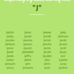 Boy Names That Start With J And End With N