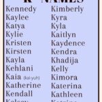 Baby Names That Start With K For A Girl