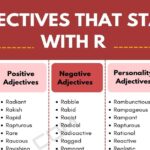 Negative Adjectives That Start With R