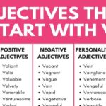 Adjective Words That Start With V
