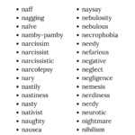 Words That Start With N That Are Negative